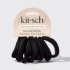 Black Seamless Hair Elastics 8pc Set